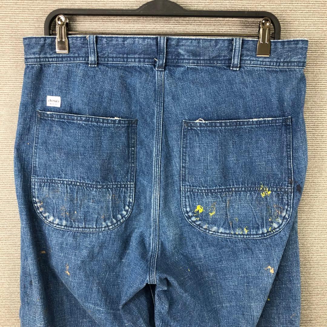 chimala ペンキ加工 ペインターデニムパンツ 30 ブルー