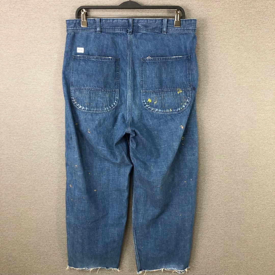 chimala ペンキ加工 ペインターデニムパンツ 30 ブルー