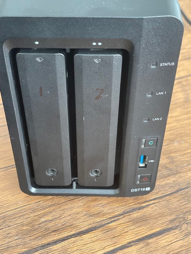 Synology DS716+ NAS 2ベイ + 3TB HDD