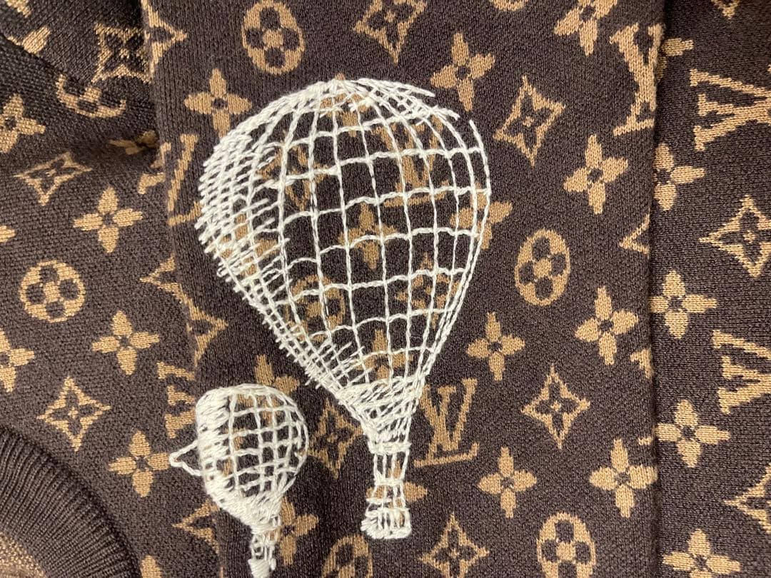 【⭐︎値下げ中】ルイヴィトン 刺繍 モノグラム クルーネック ニット 美品