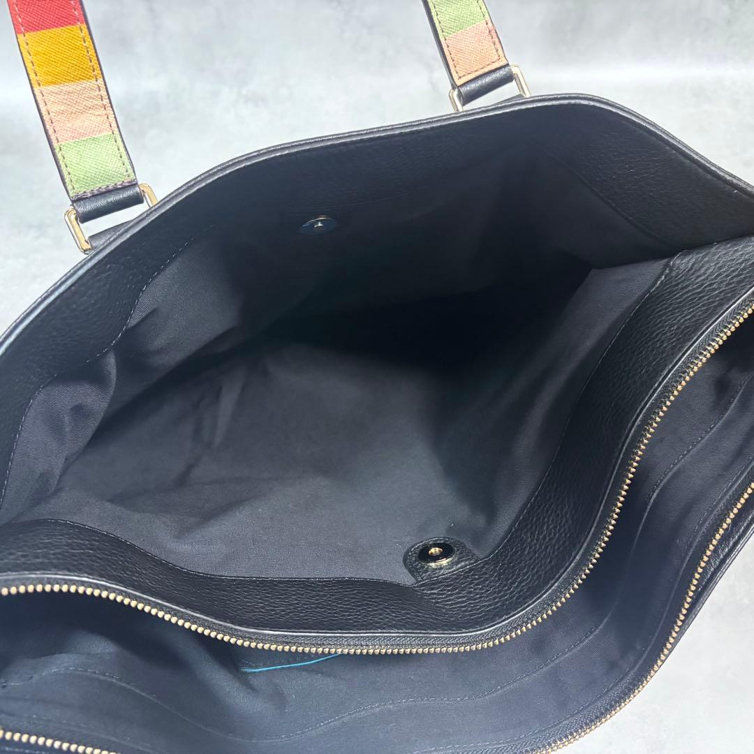 【Paul Smith】ポールスミス レザートートバッグ シボ革