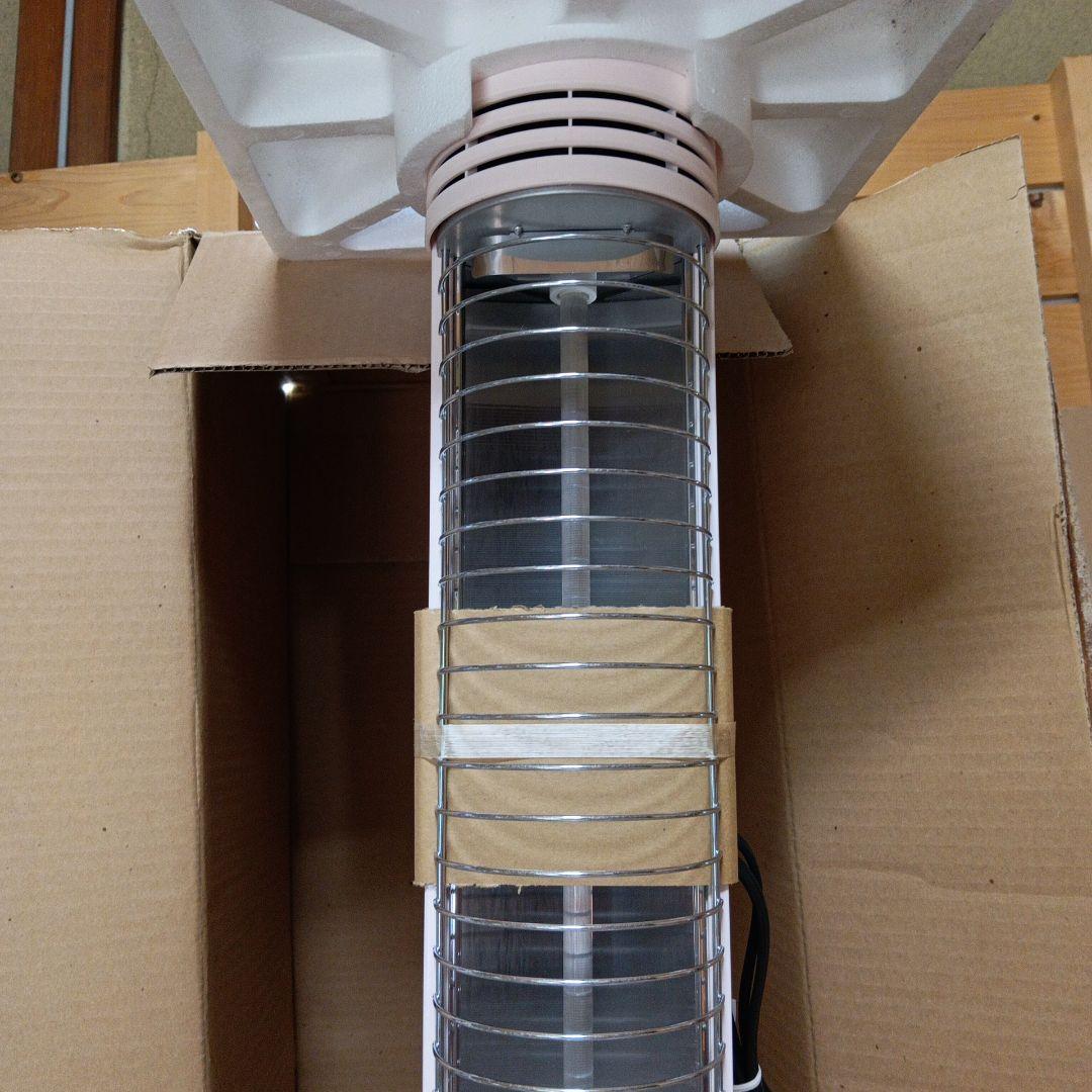 新品　昭和レトロ　ピンク　東芝製　トールボーイ型　電気ストーブ　ＳＲ－V８０３