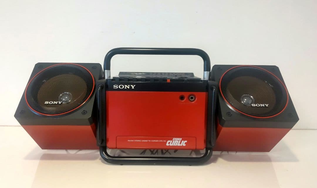 【希少】 SONY CFS-700 STEREO ラジカセ キューブリック