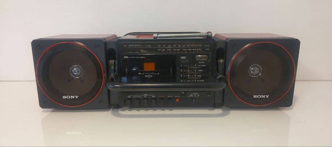 【希少】 SONY CFS-700 STEREO ラジカセ キューブリック