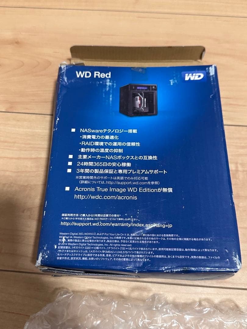 未開封WD Red 3TB WD30EFRX 3.5インチ NAS用HDD 箱有