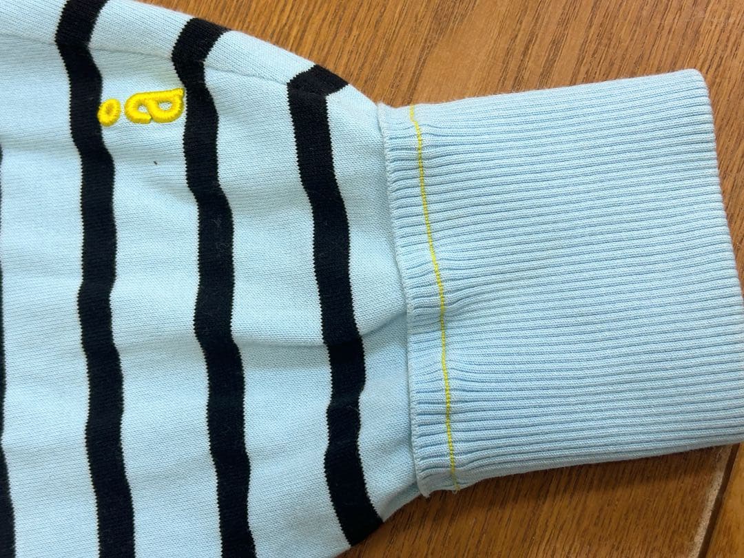 nagonstans ボーダーアシンメスリットプルオーバー