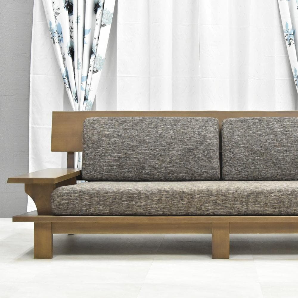 週末限定値下げ　2人掛け ソファ 幅160cm 和モダン 高級 タモ材 フレーム