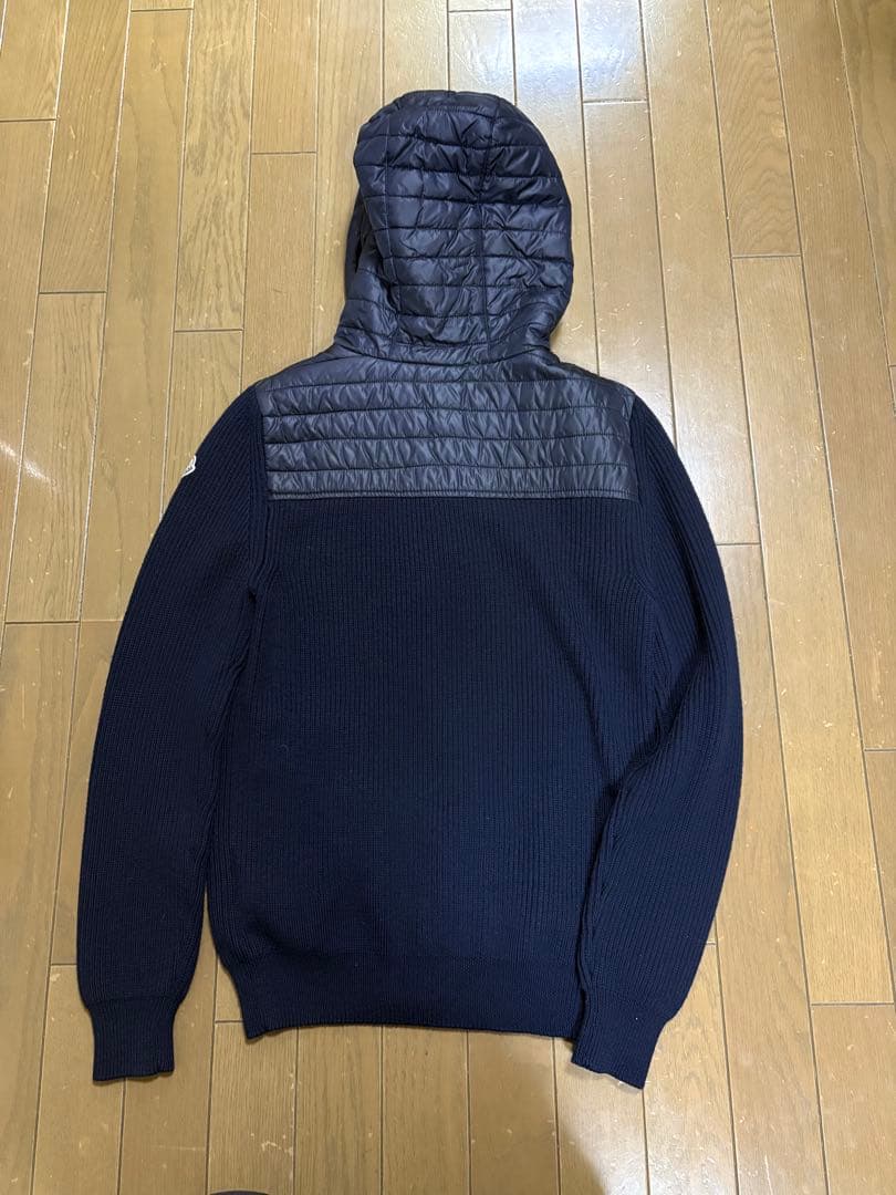 Moncler ネイビー フード付きパーカー