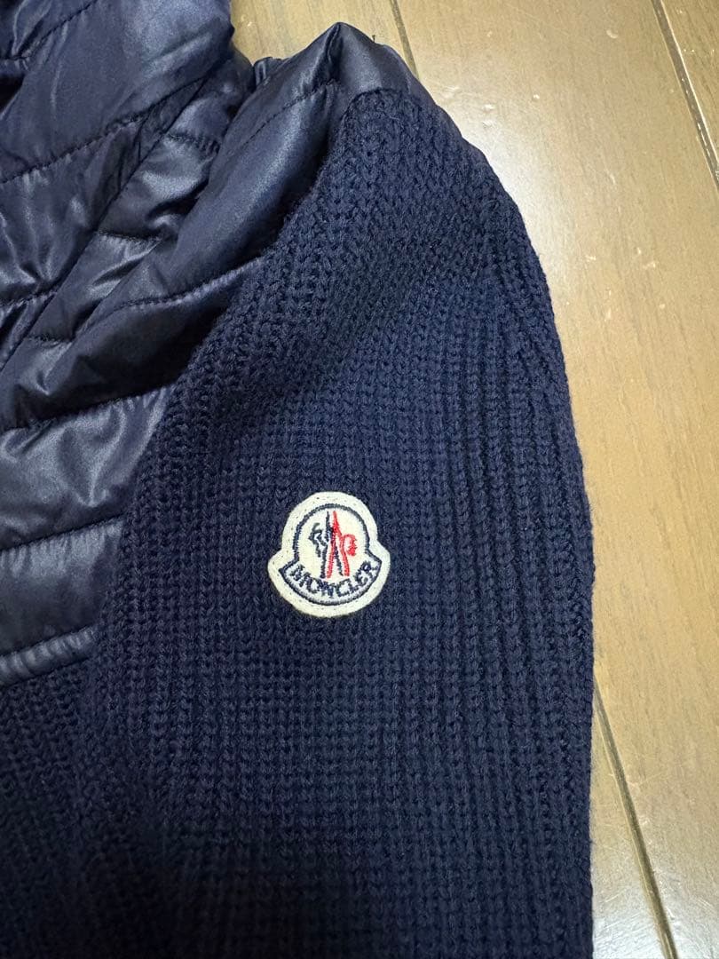Moncler ネイビー フード付きパーカー