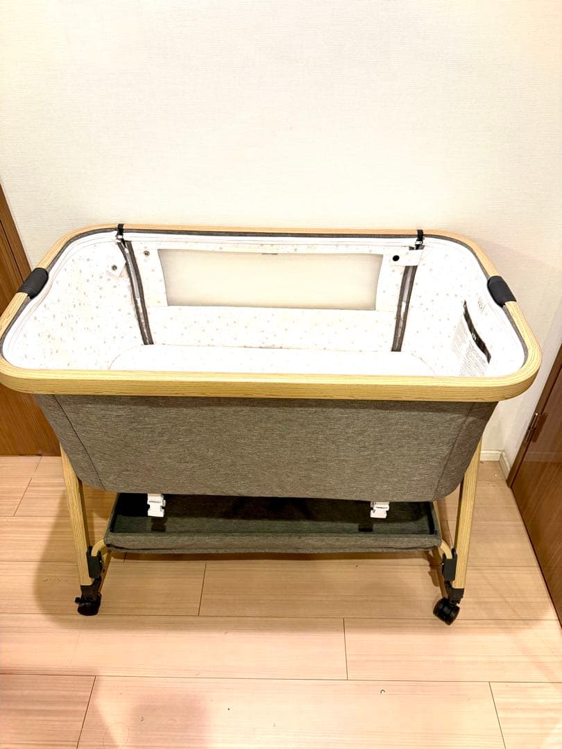 早い者勝ち！！ベビーベッド　HZDMJ グレー