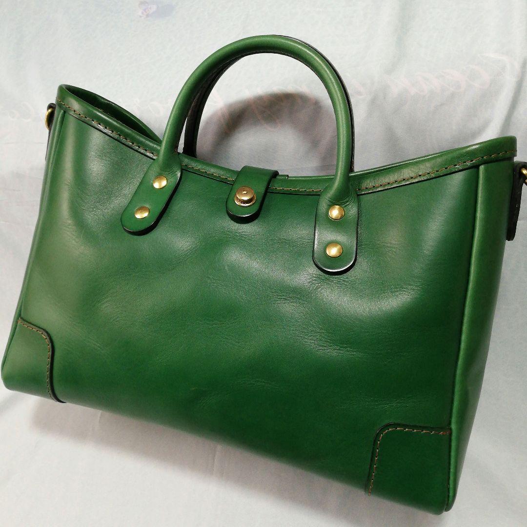 Herz 未使用 ボトルグリーン トートバッグ