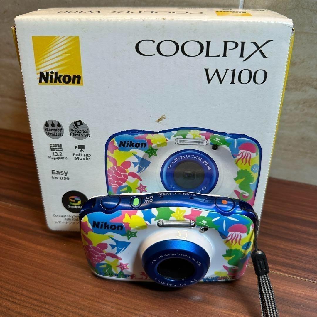 Nikon COOLPIX W100 マリン デジカメ 2383