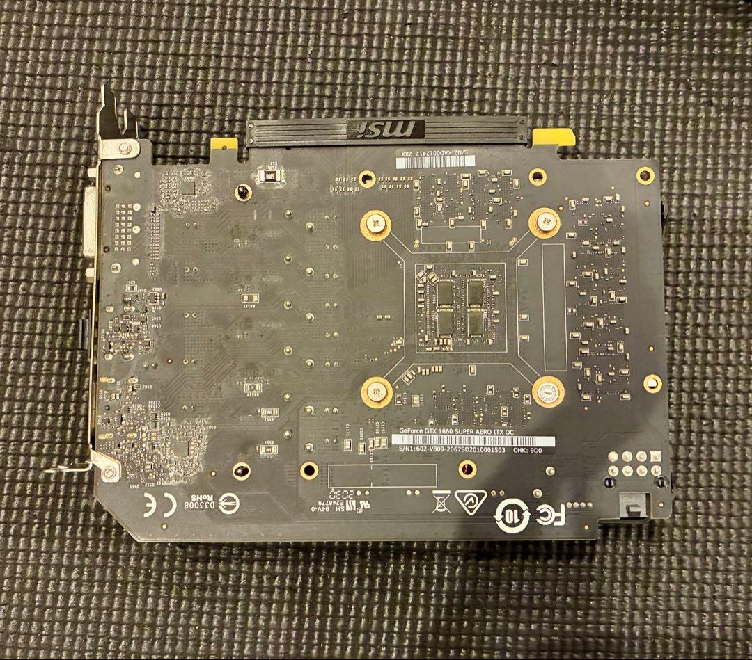 グラフィックボード・グラボ・ビデオカード MSI GeForce GTX 1660 SUPER AERO ITX