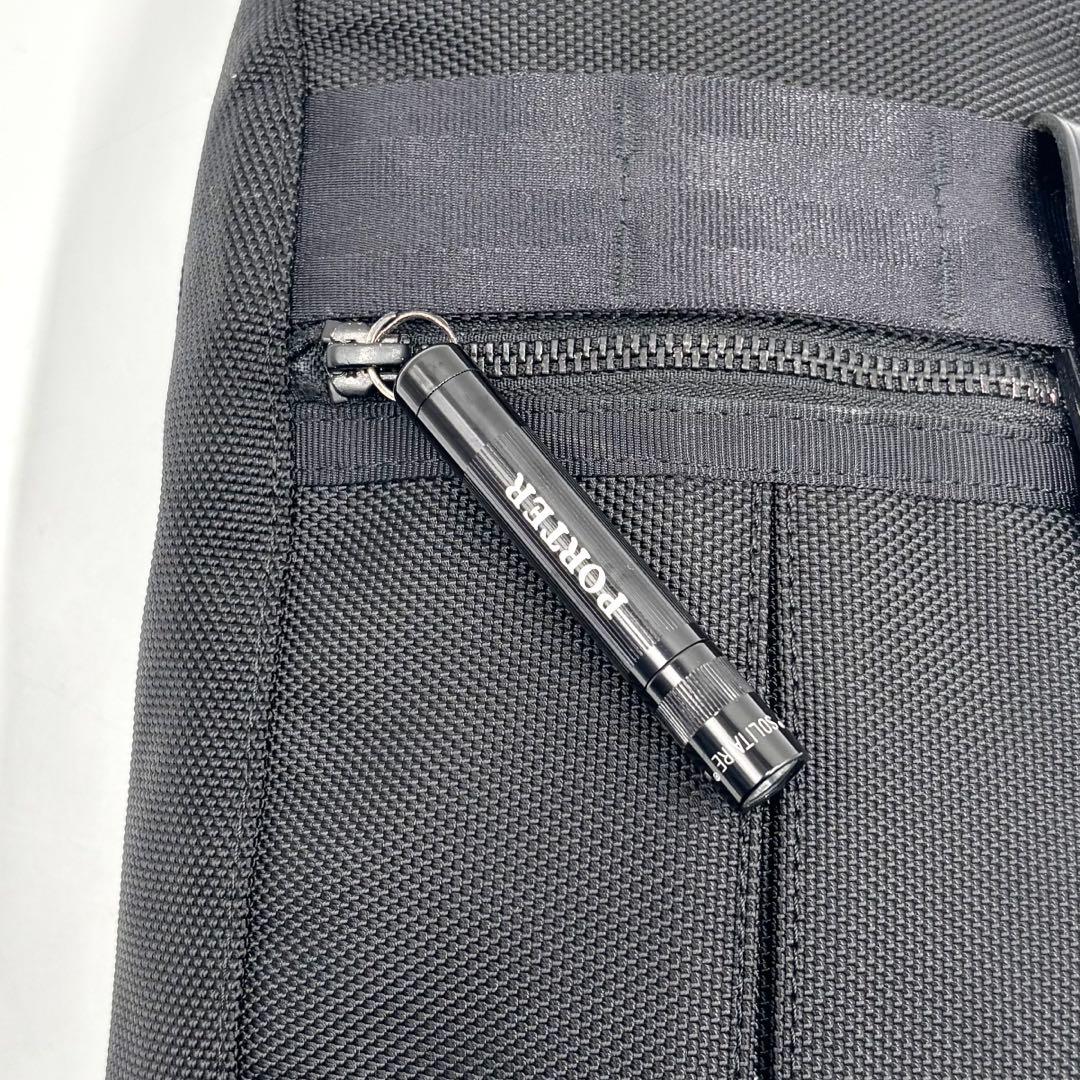 【極美品】 PORTER ポーター ヒート スリング ボディバッグ ブラック 黒