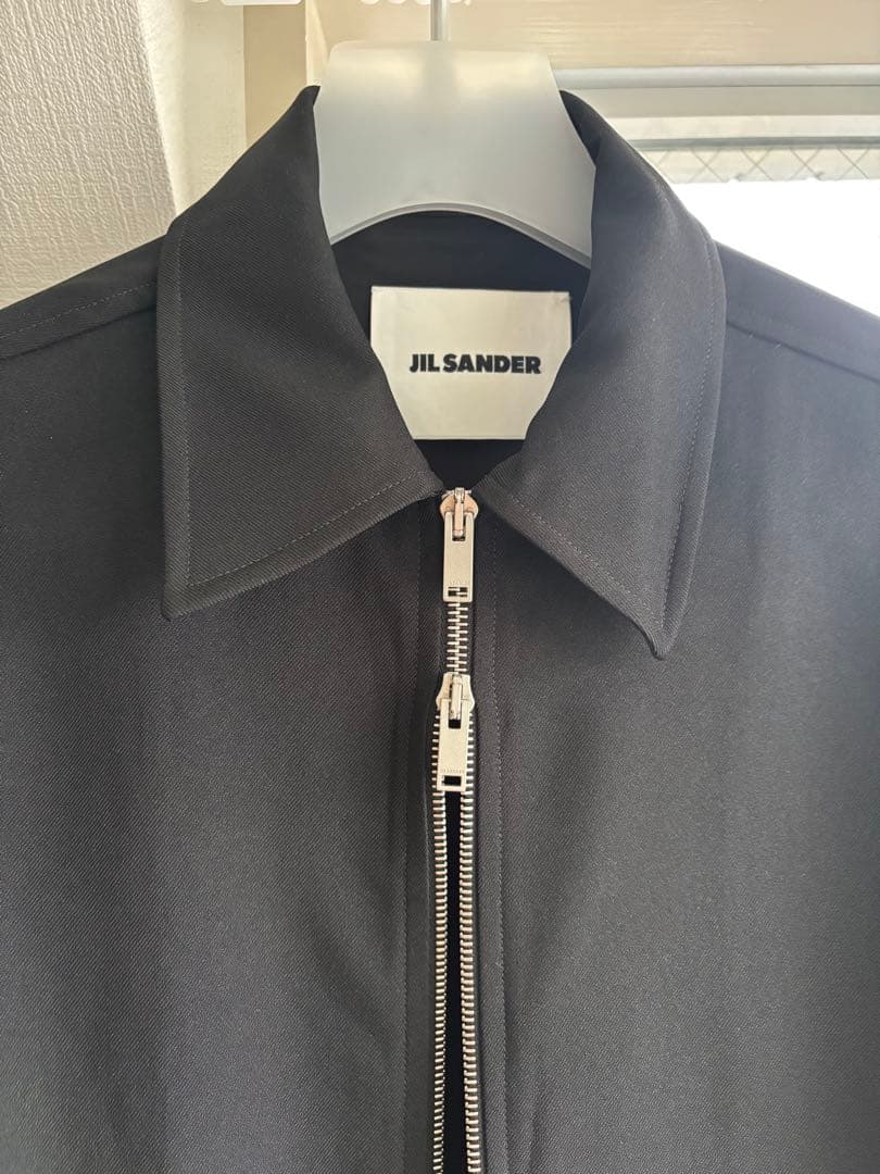 JIL SANDER 24SS ジップアップシャツBLACK 美品