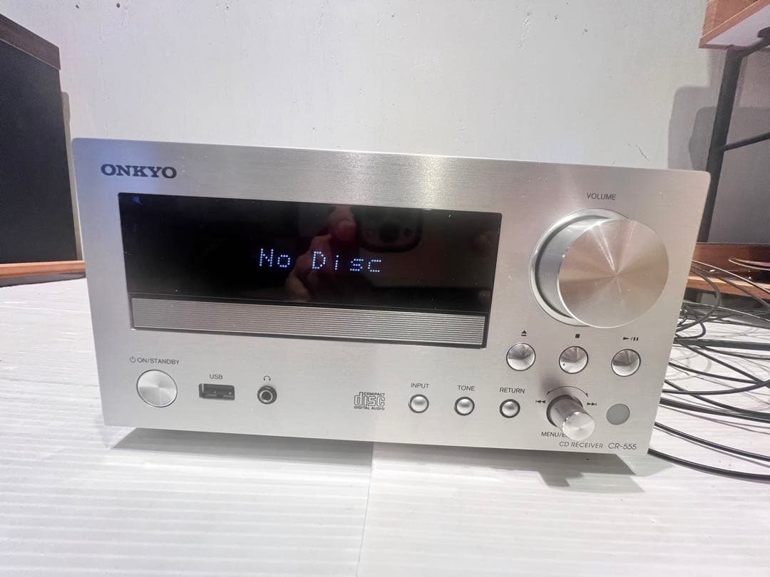 ONKYO CR-555 CDレシーバー USB対応 リモコン、取説、箱付き