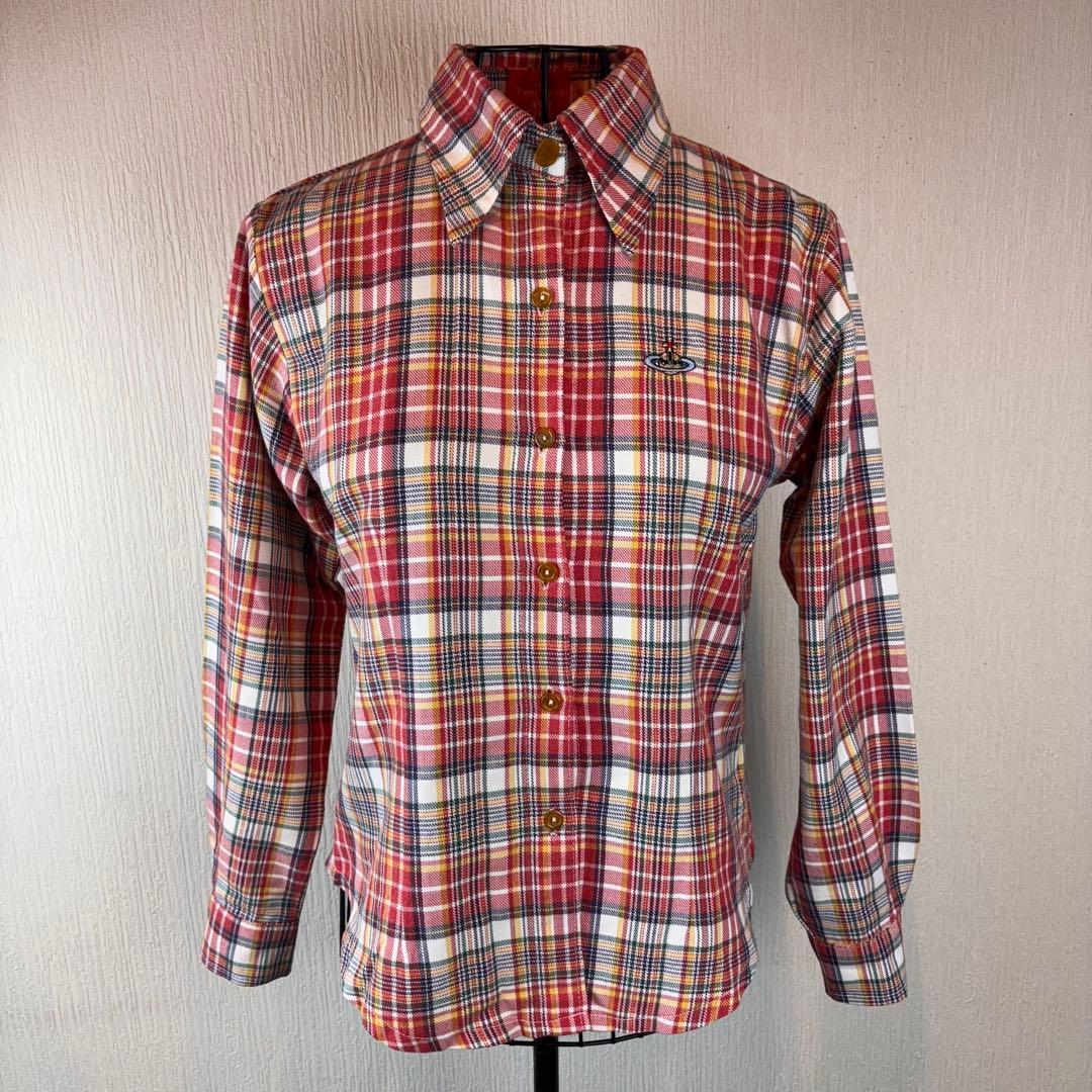 ★Vivienne Westwood RED LABEL★チェックシャツオーブ