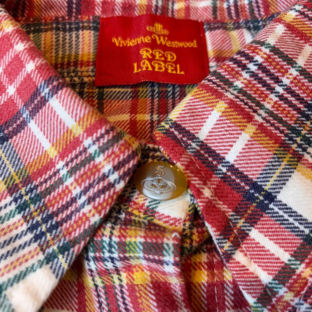 ★Vivienne Westwood RED LABEL★チェックシャツオーブ