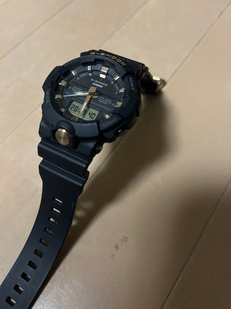 G-SHOCK デジアナ　黒×金　ブラック×ゴールド　ライト白　腕時計