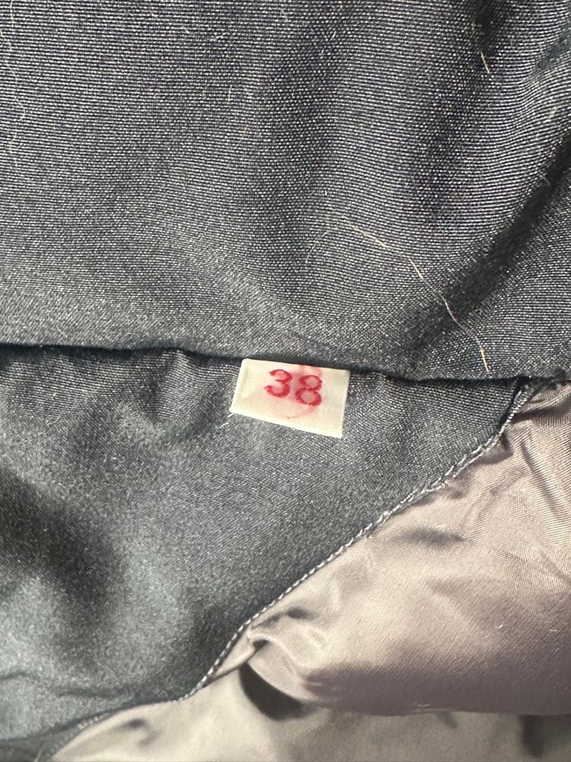 DANTON ダントン タッサーダウンジャケット ネイビー 38 ファー