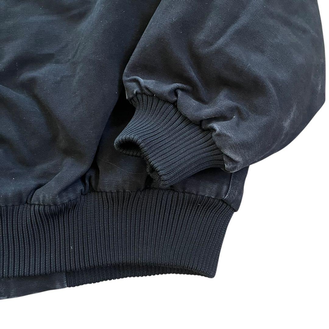 Vintage アクティブジャケット パーカー ダック地 ブラック L 短丈古着