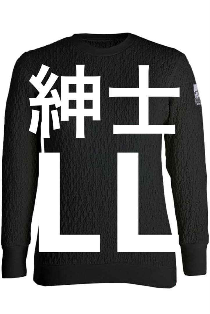 【新品未使用】ひだまり肌着 エベレストX 紳士丸首インナー ブラック LL