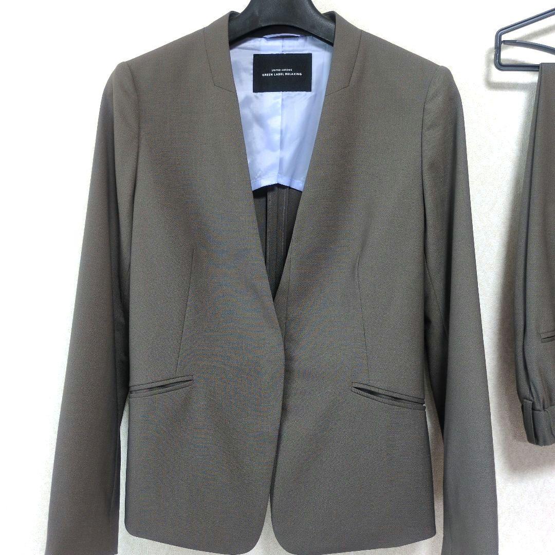 GREEN LABEL RELAXING ブラウンパンツスーツ上下