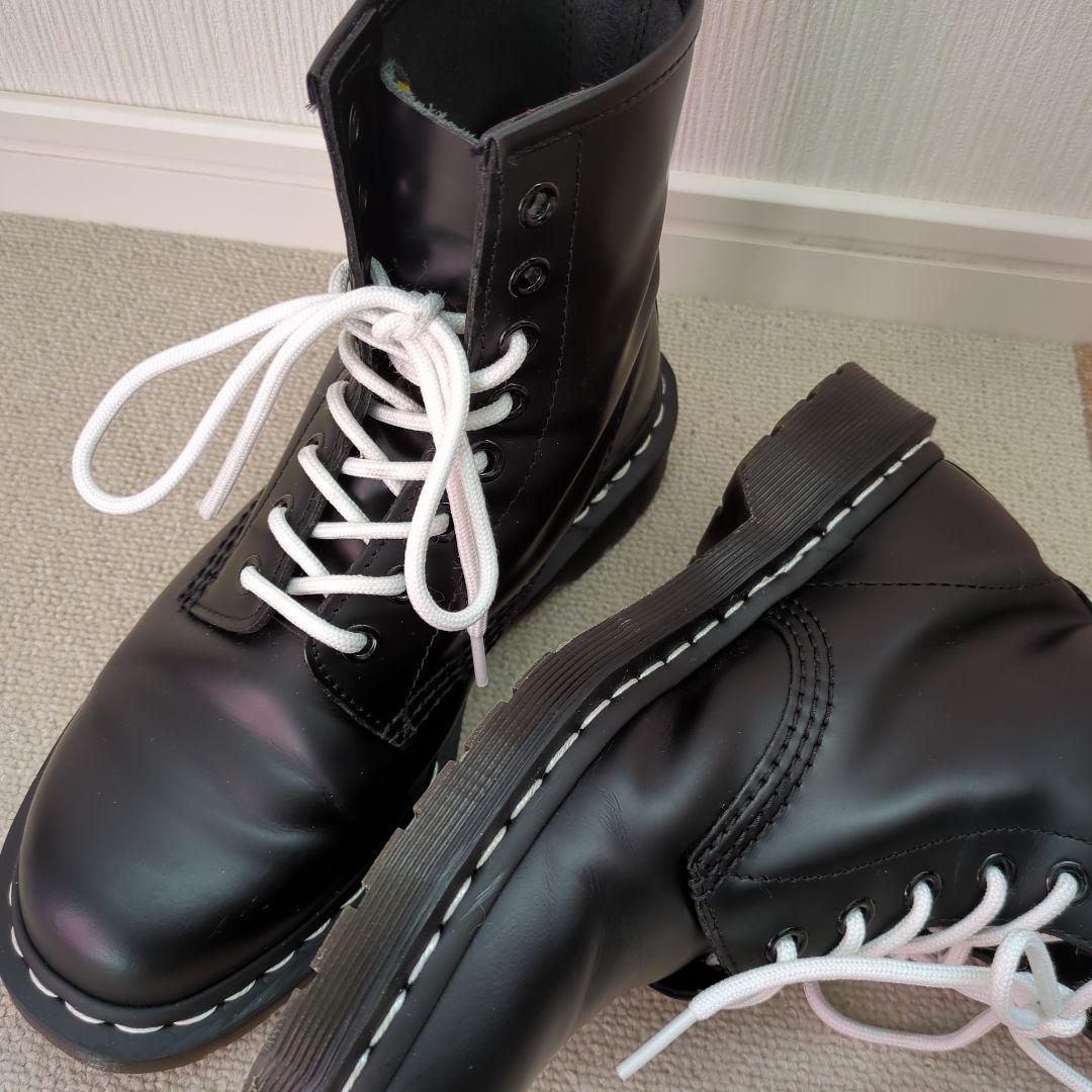 【美品】Dr.Martens 8ホール　UK5　24cm ホワイトステッチ
