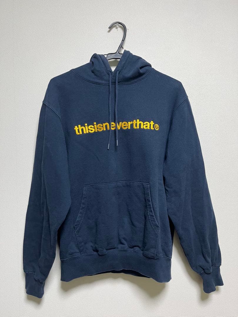 thisisneverthat ネイビー パーカー Sサイズ 短丈
