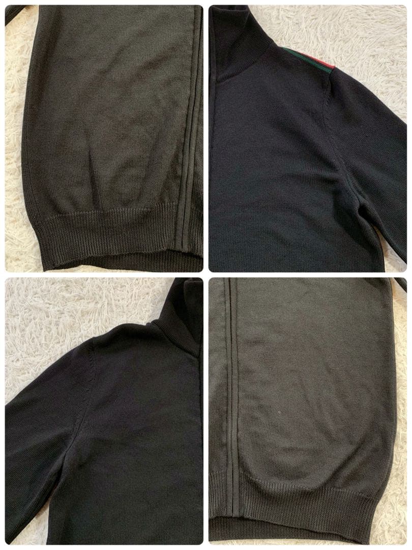 GUCCI　グッチ　シェリーライン　ドライバーズニット　ジップアップジャケット