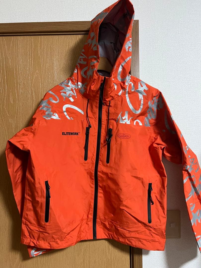 Corteiz ELITEWORK オレンジ ナイロンジャケット