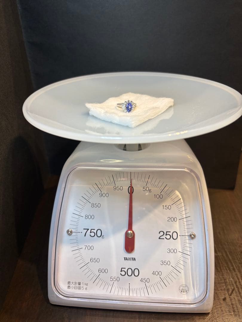 K18 タンザナイト 0.20 ダイヤモンド リング 指輪 18金