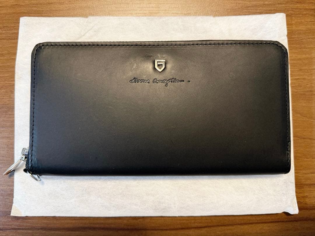 小物 GARNI Sign Zip Long Wallet- BLACK