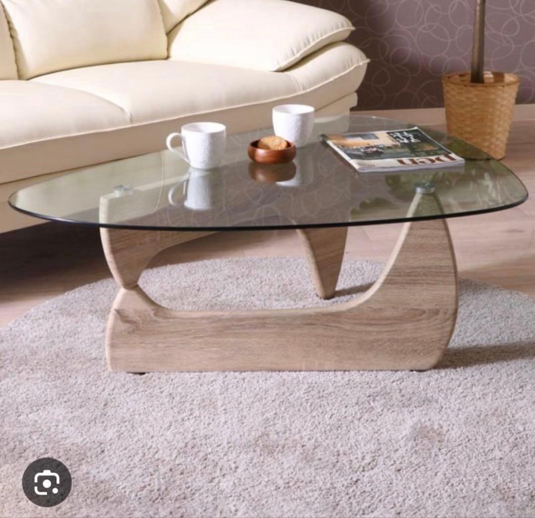 ※引取り限定　イサム・ノグチ　ローテーブル　ガラス　おしゃれ　モダン