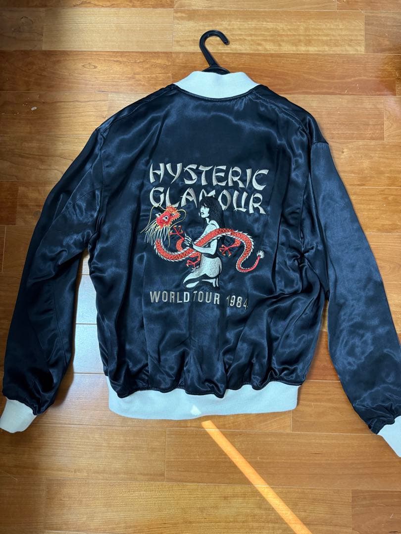 ももも！タグ付き新品！2025今季ヒステリックグラマー　スカジャン　黒