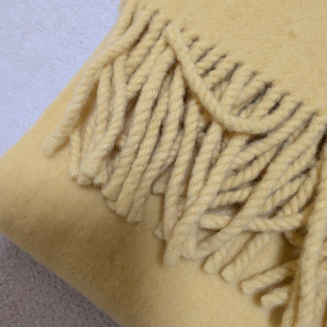 専用　ASAUCE MÉLER イエローとブラウンフリンジマフラー２色