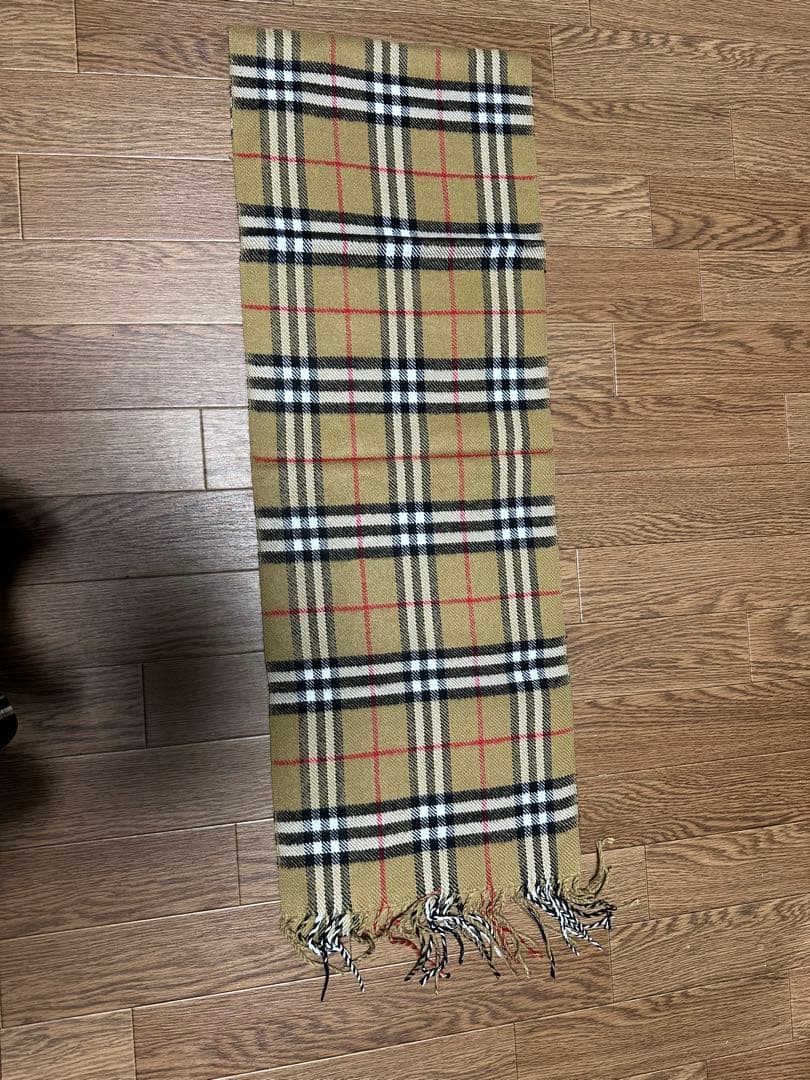 Burberryマフラー　新品　未使用　イングランド製　チェック