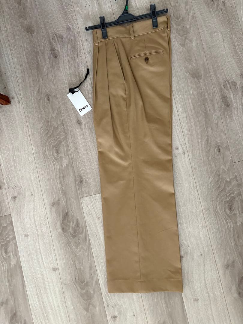 chaos ツータックチーノパンツ　38【新品】