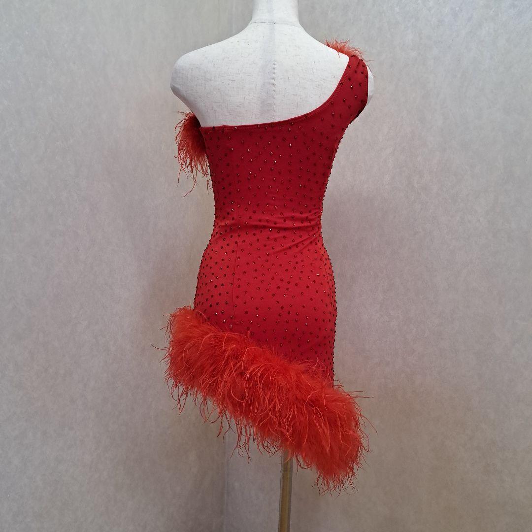 カズちゃん専用社交ダンスラテンドレス　レッドM　おすすめサイズS