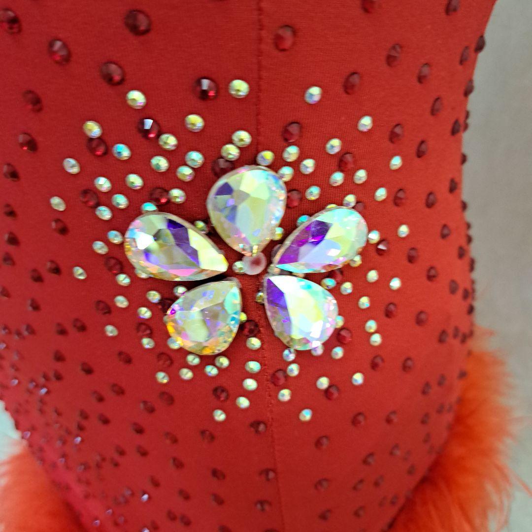 カズちゃん専用社交ダンスラテンドレス　レッドM　おすすめサイズS