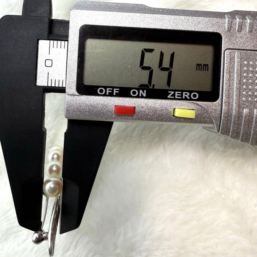 MIKIMOTO ミキモト あこや真珠 パール ブローチ 花モチーフ シルバー