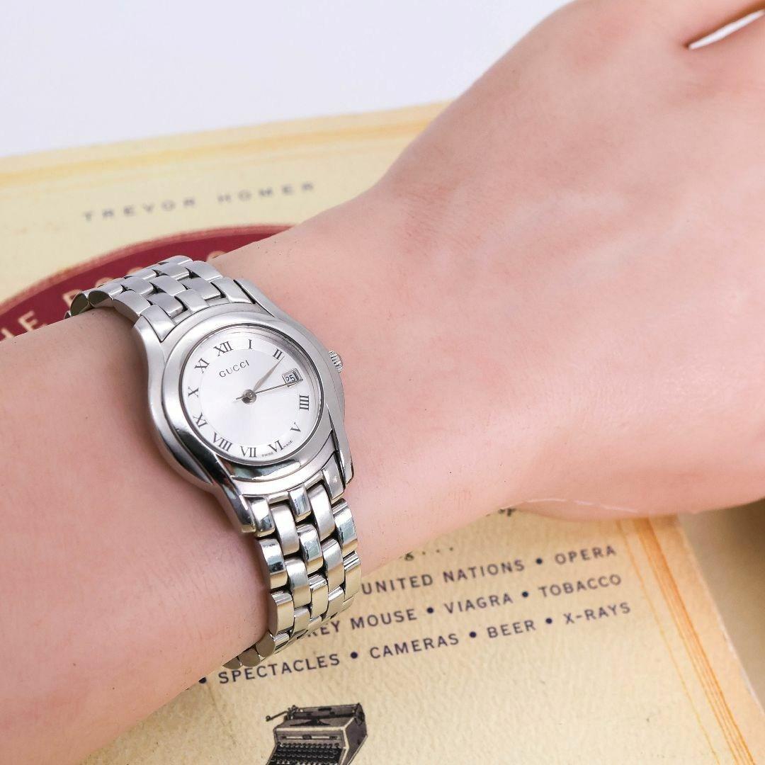 稼働 GUCCI 腕時計 5500L レディース Gクラス 新品電池 1423
