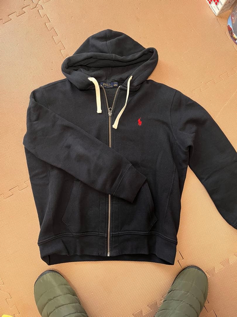 POLO RALPH LAUREN ジップアップパーカー　ブラック　Lサイズ