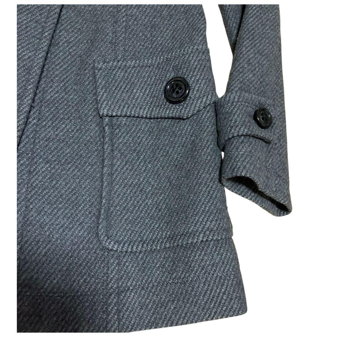 バーバリーブルーレーベル　ダッフルコート　ノバチェック　ミドル　ウール　y2k