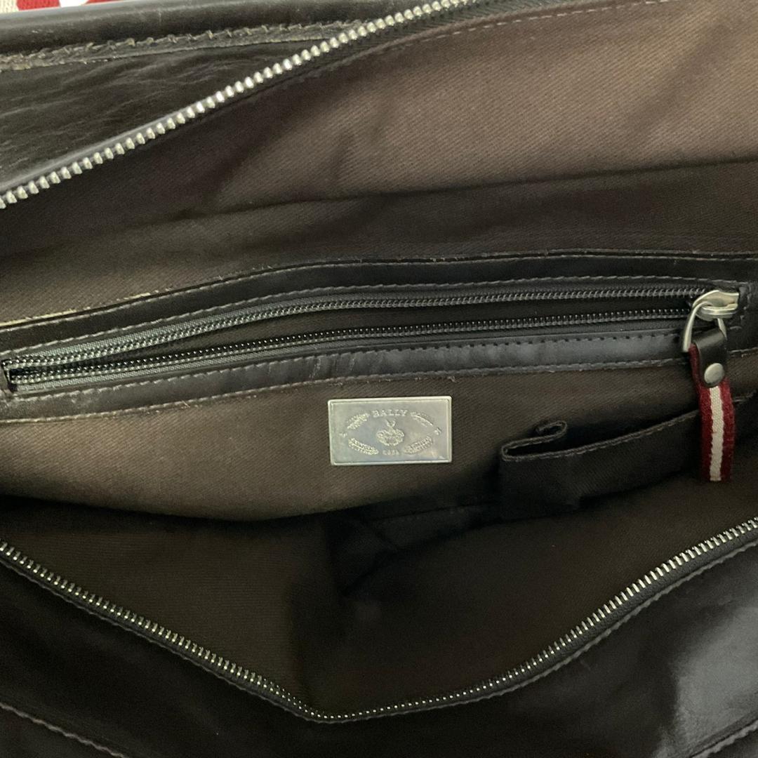 BALLY トート ハンドバッグ レザー 赤ストライプ トレインスポッティング