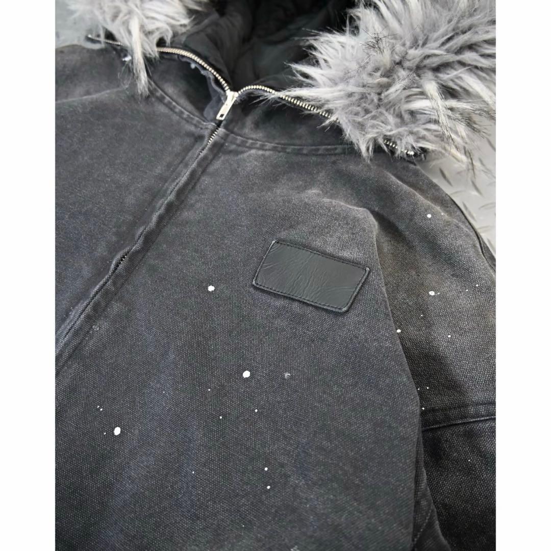 【美品】地底人 ウォッシュドファージャケットMサイズ