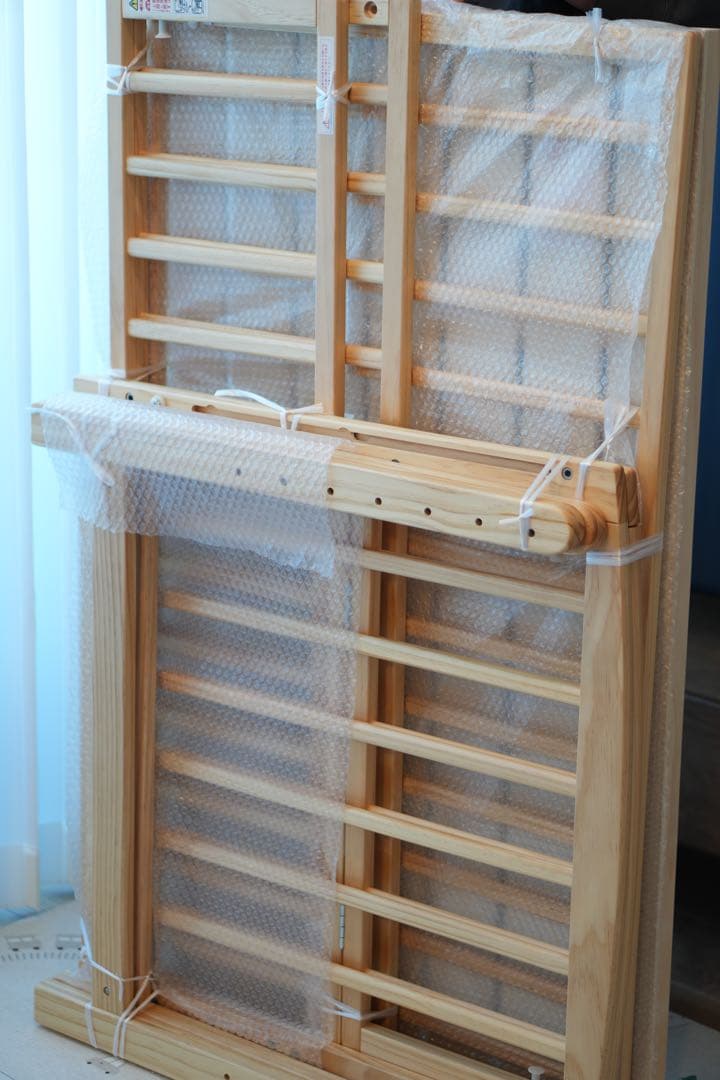 【美品】大和屋　ノモック　Wオープンハイタイプ　ベビーベッド　キャスター