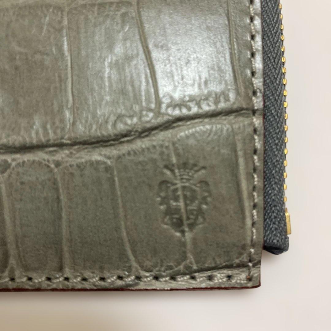 フェリージ　968 グレー クロコ ケース