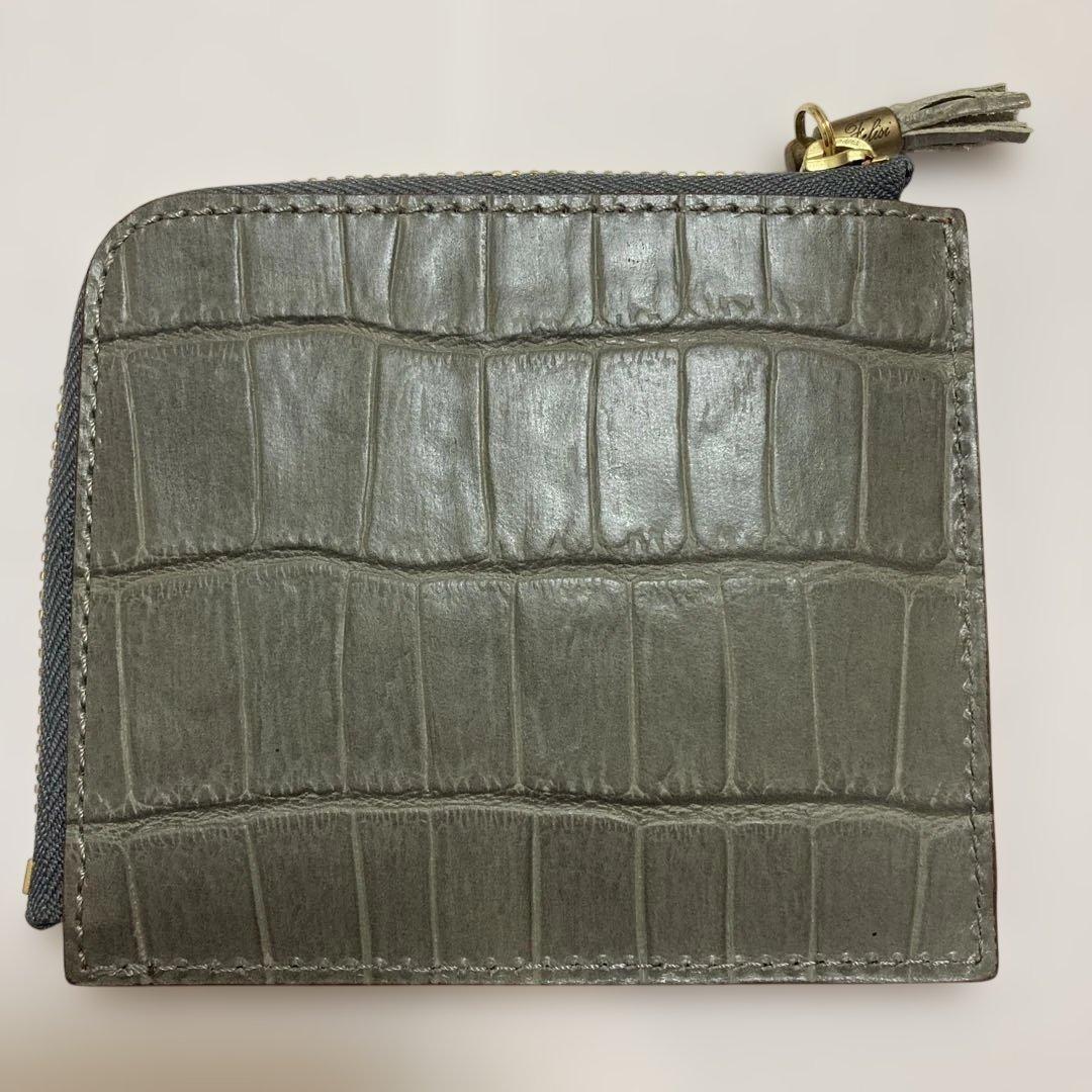 フェリージ　968 グレー クロコ ケース