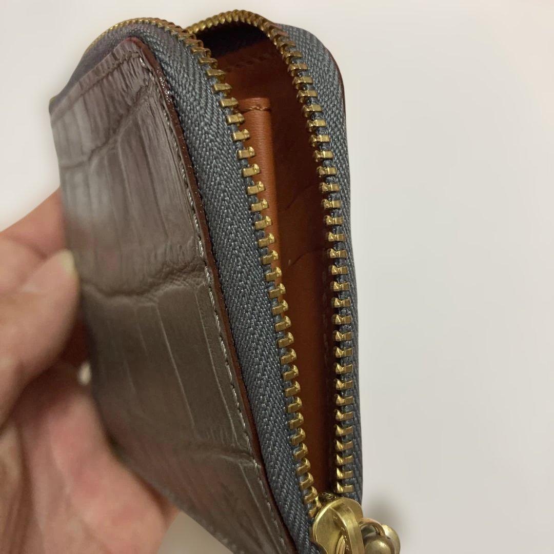 フェリージ　968 グレー クロコ ケース